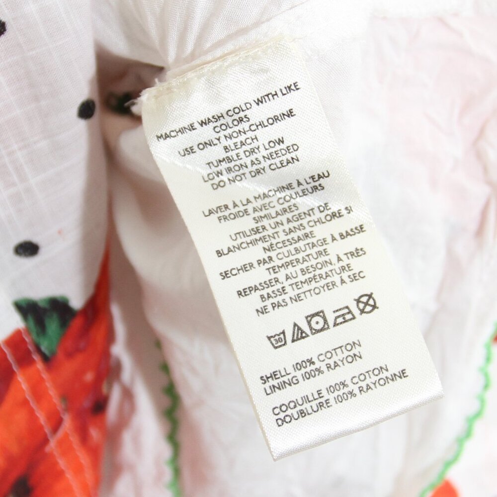 Anthropologie Maeve Square-Neck Smocked Babydoll Mini Dress Floral Cotton Small - Picture 10 of 14